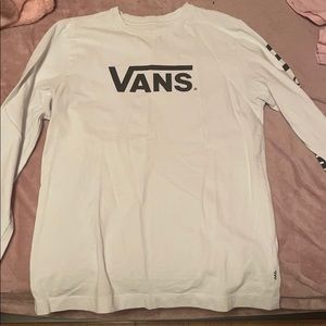 Women’s VANS tee shirt long sleeve white